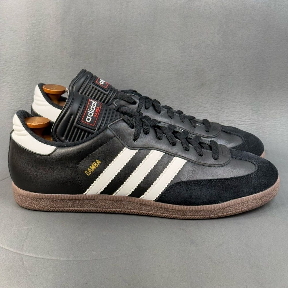 Adidas Samba Classic Men's Athletic sneaker Shoes Black White size 12.5